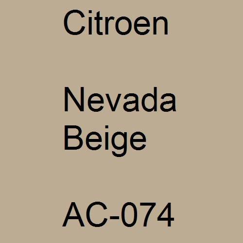 Citroen, Nevada Beige, AC-074.